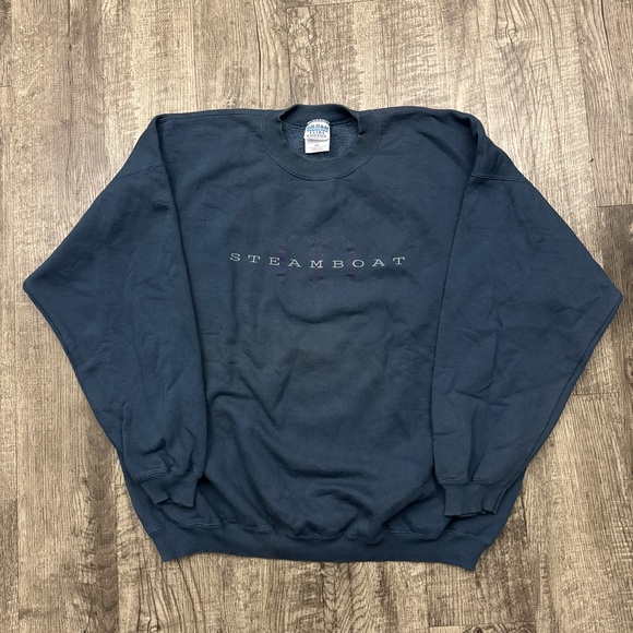 Gildan Other - Vintage 90s Y2K Steamboat Colorado Destination Baggy Crewneck Sweatshirt